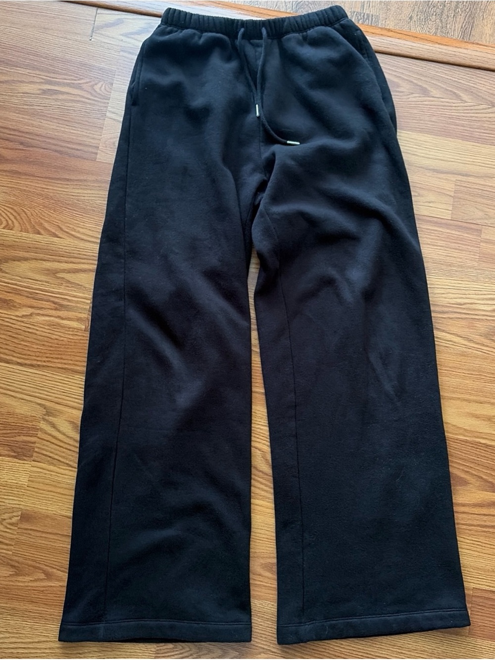 PINK Victoria's Secret Black Wide-Leg Sweatpants